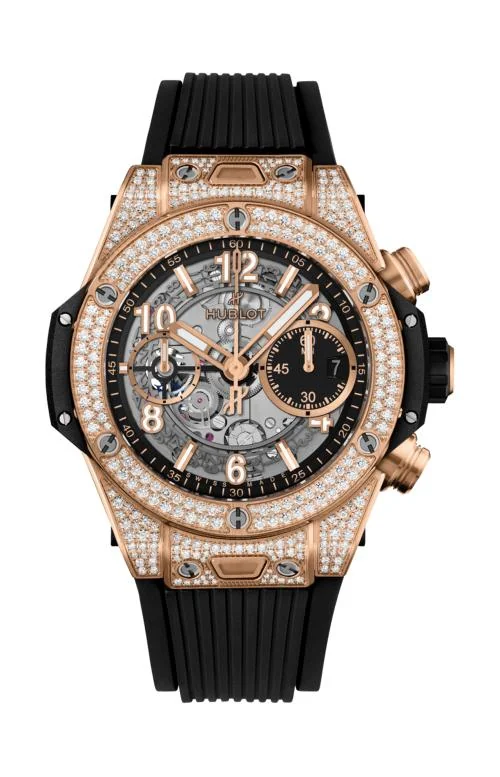Big Bang Unico King Gold Pavé 42 Mm