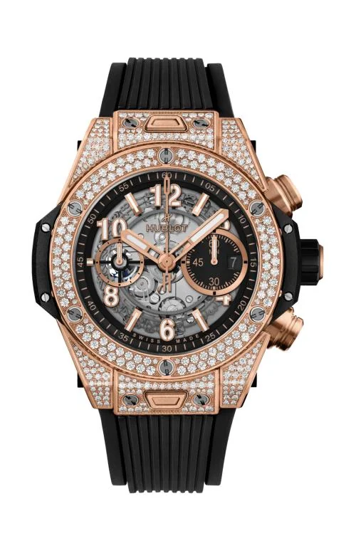 Big Bang Unico King Gold Pavé 44 Mm