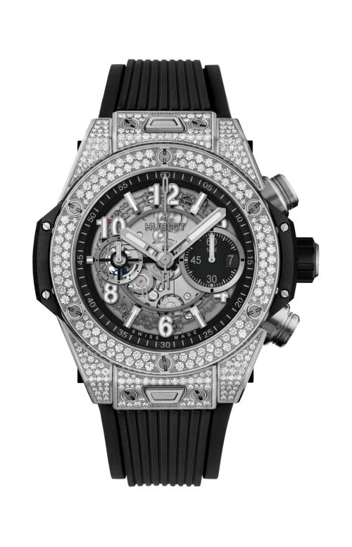 Big Bang Unico Titanium Pavé 44 Mm