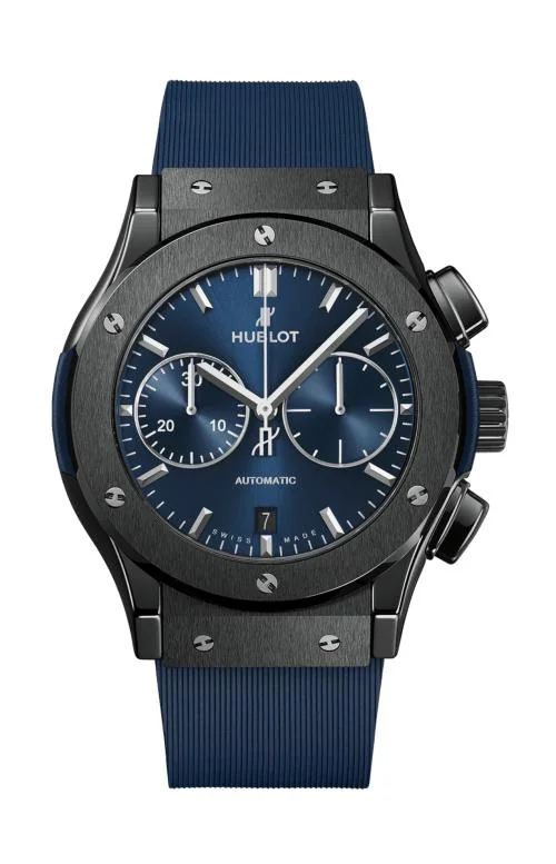 Classic Fusion Ceramic Blue Chronograph 45 Mm