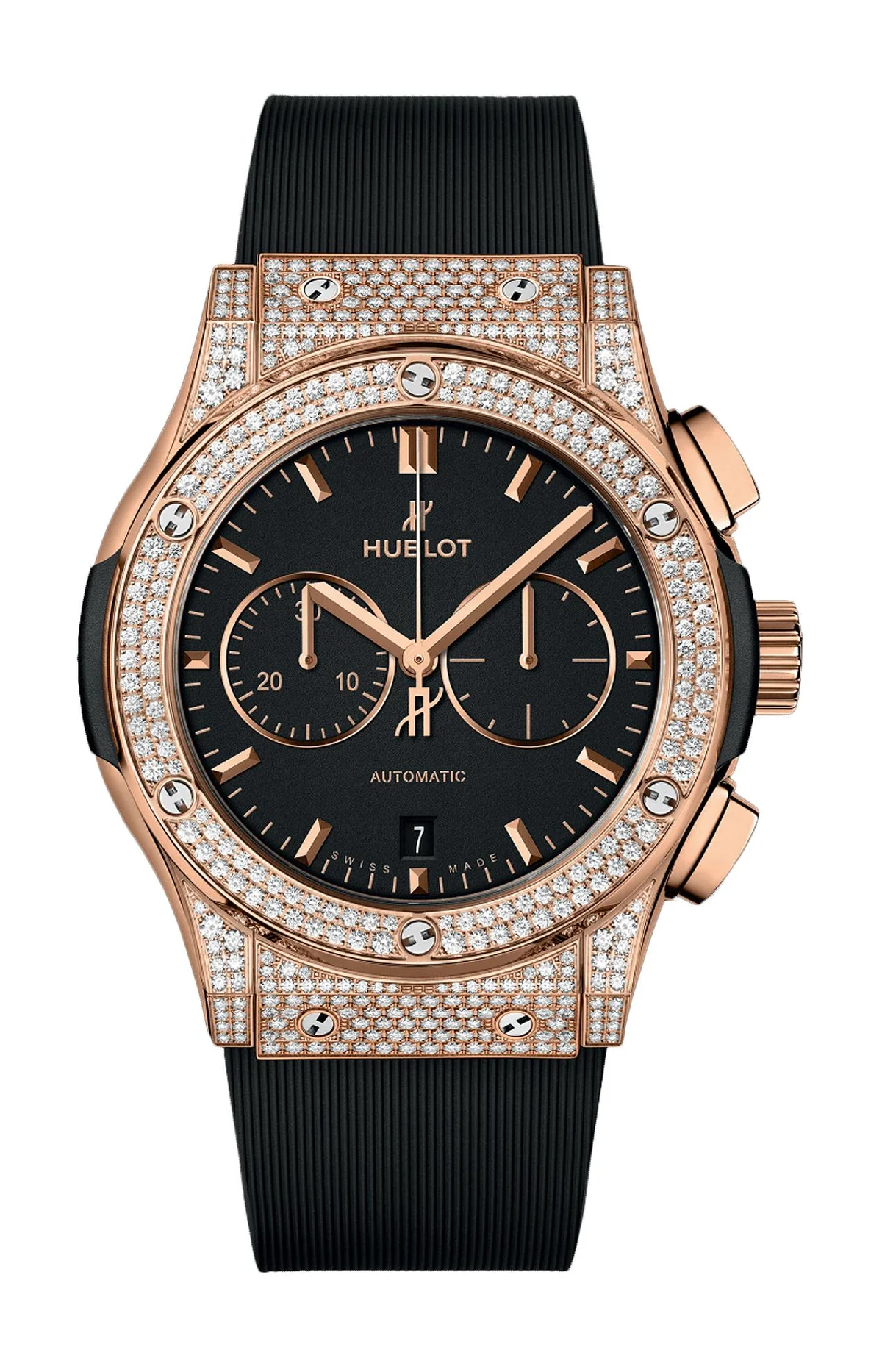 Classic Fusion Chronograph King Gold Pavé 42 Mm