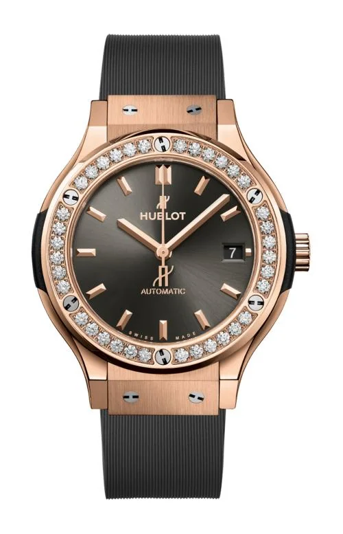 Classic Fusion Racing Grey King Gold Diamonds 38 Mm