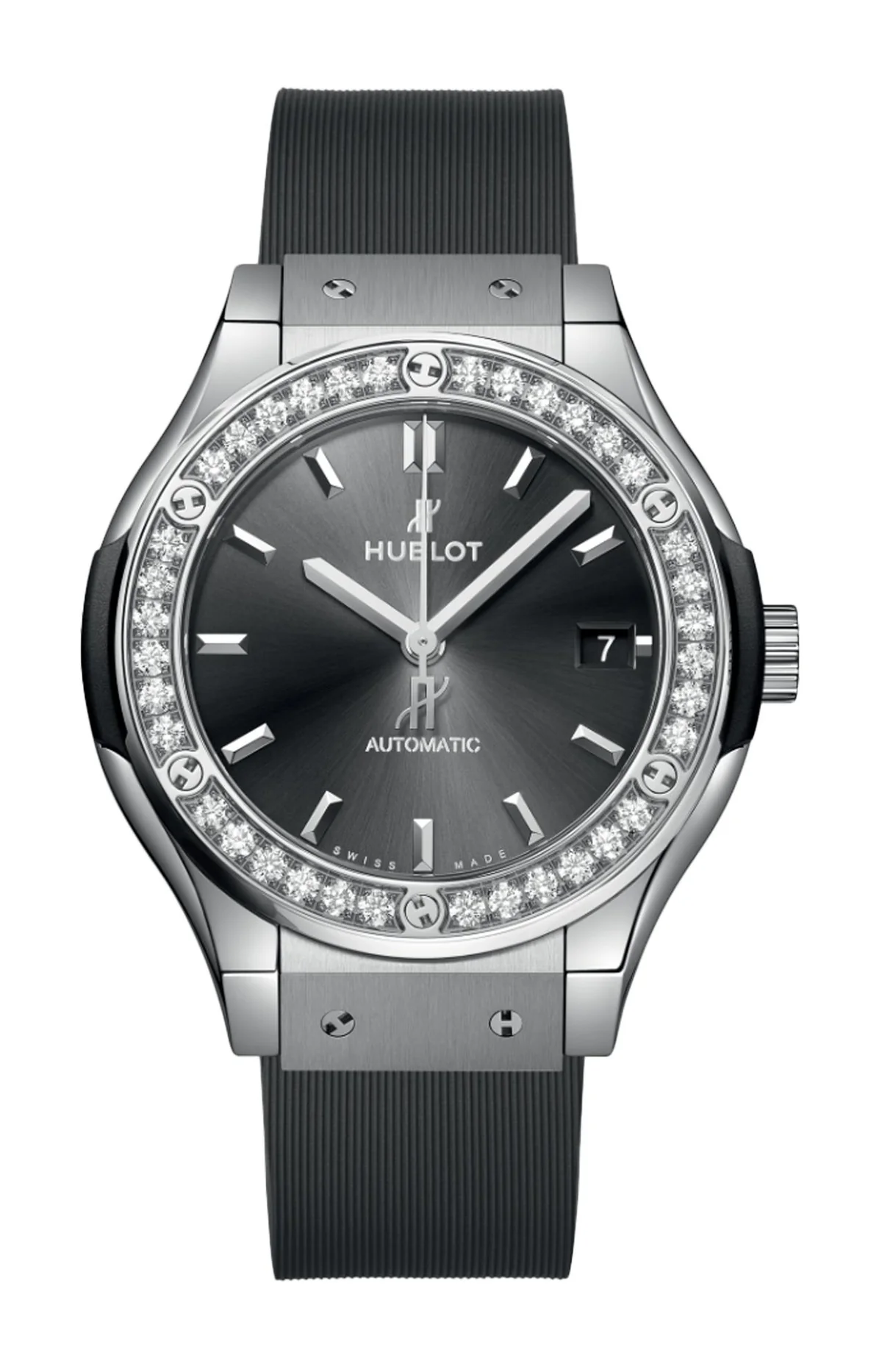 Classic Fusion Racing Grey Titanium Diamonds 38 Mm