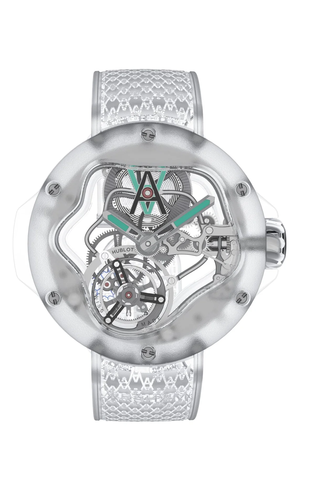 Exceptional Timepieces Mp-18 Tourbillon Arsham Splash Sapphire 42 Mm - Limited