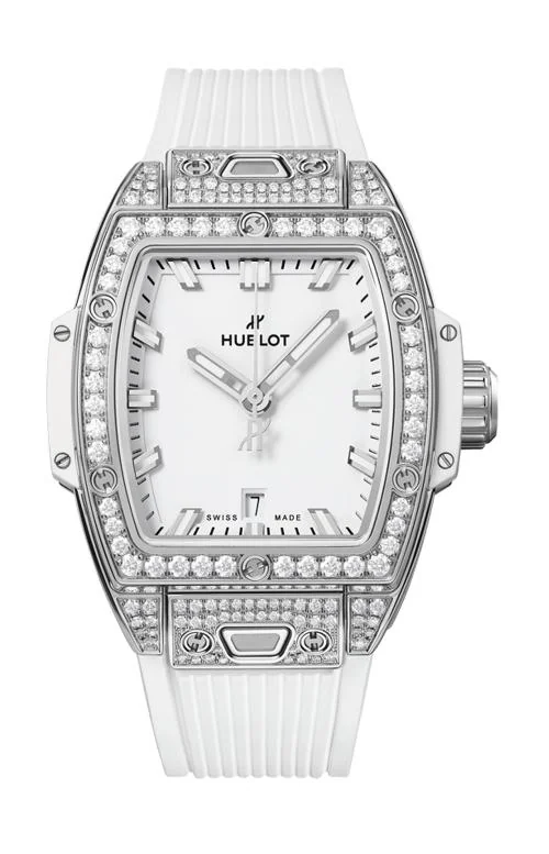 Spirit Of Big Bang Steel White Pavé 32 Mm