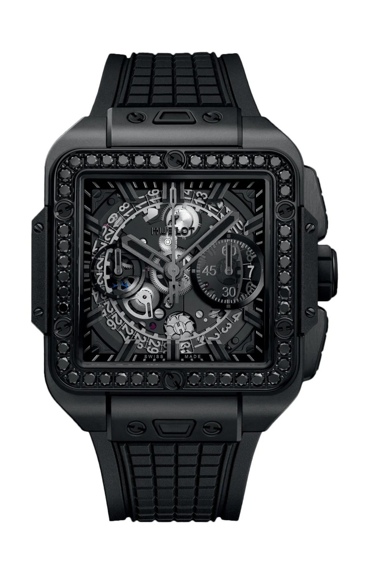 Square Bang Unico All Black Diamond 42 Mm