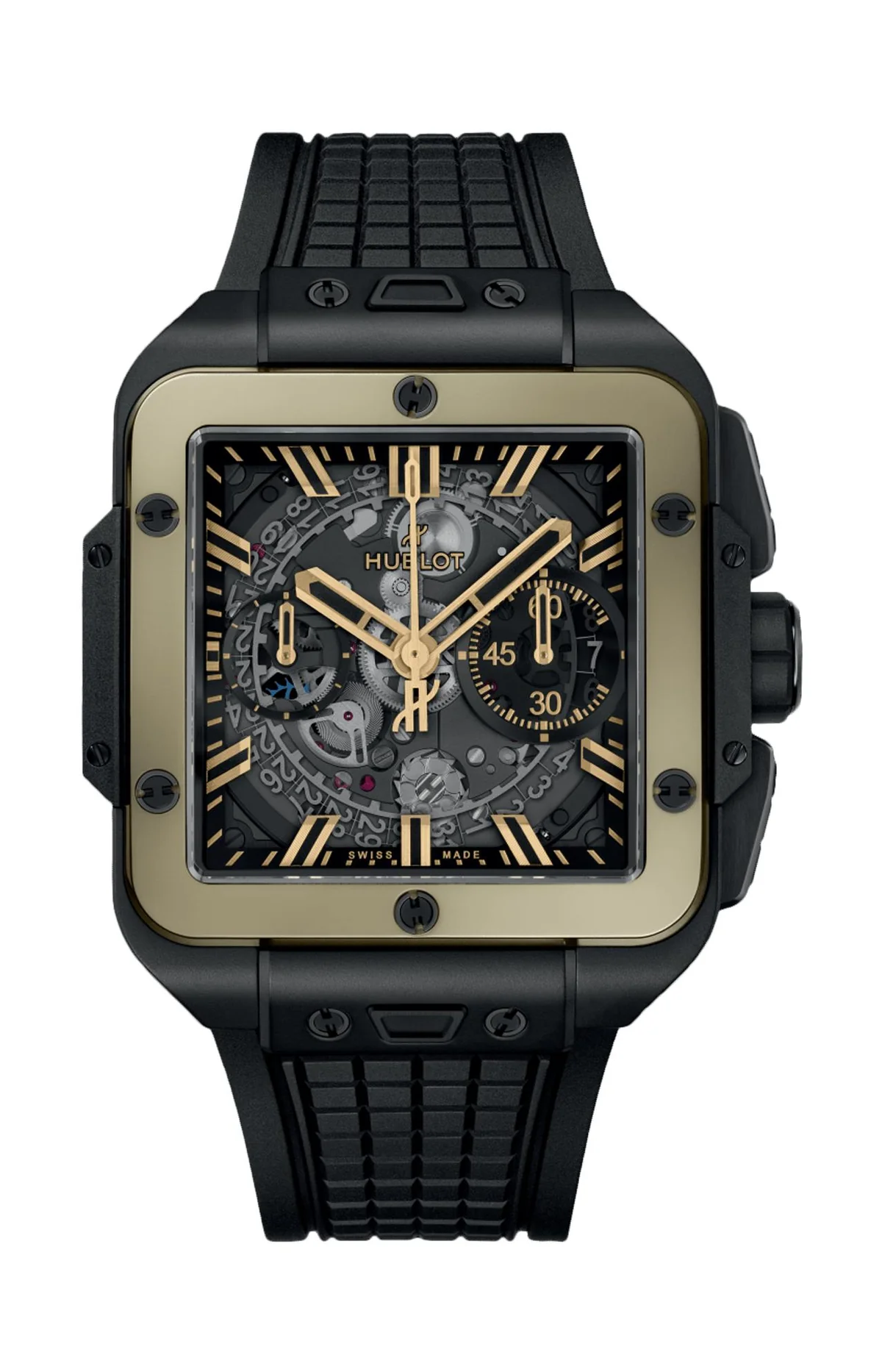 Square Bang Unico Ceramic Magic Gold 42 Mm