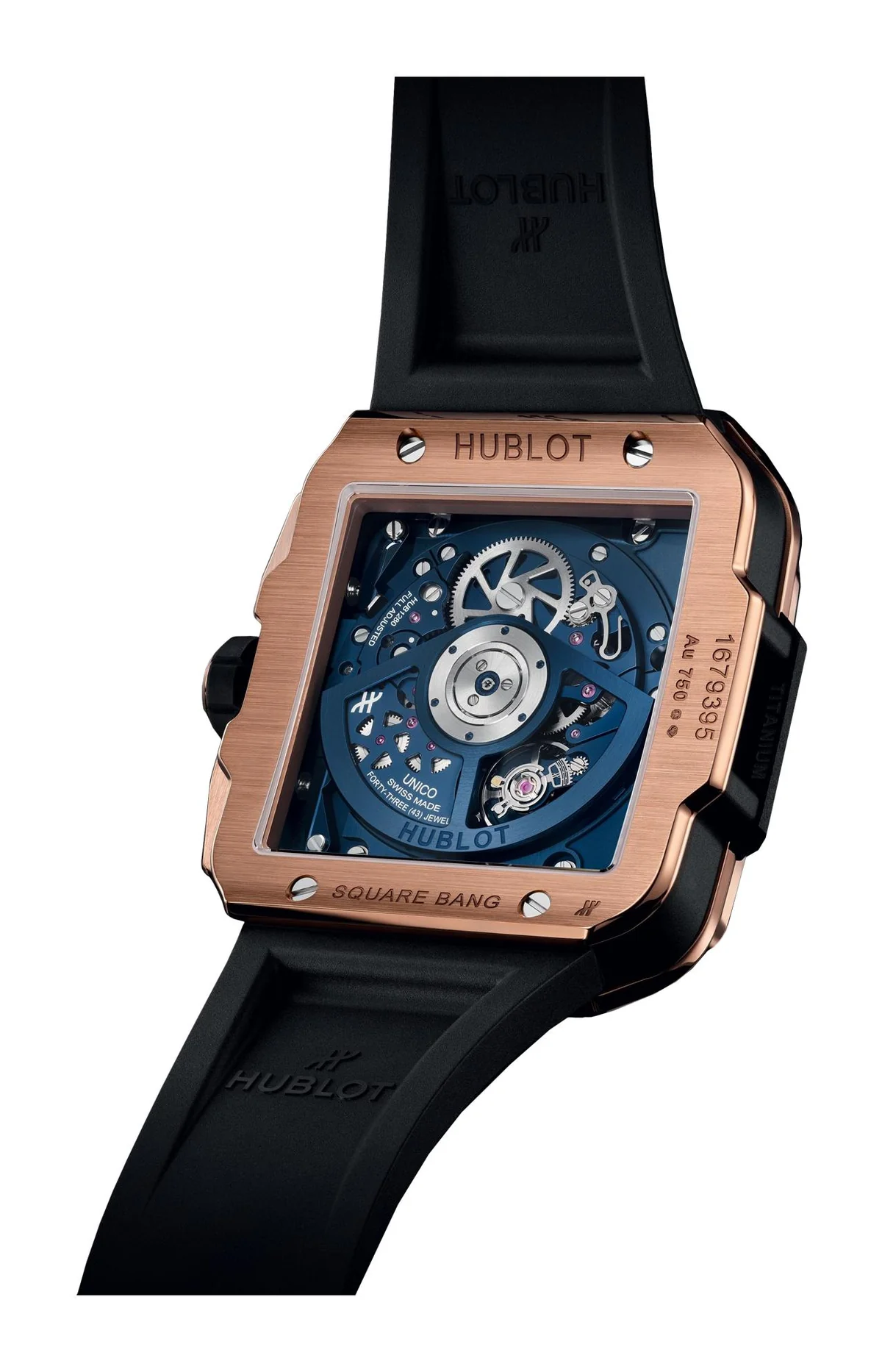 Square Bang Unico King Gold Blue Ceramic 42 Mm 2