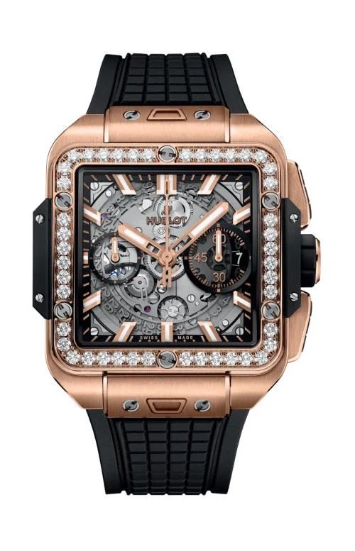 Square Bang Unico King Gold Diamonds 42 Mm