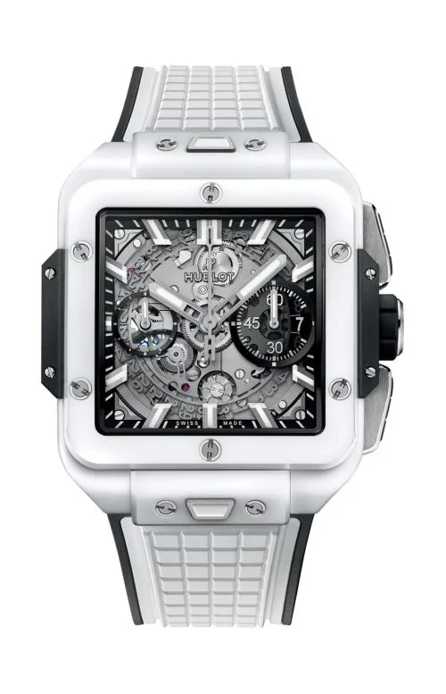 Square Bang Unico White Ceramic 42 Mm