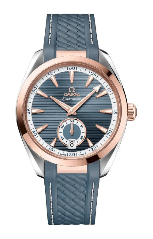 Aqua Terra 150M 41 Mm, Acciaio-Oro Sedna™ Su Caucciù