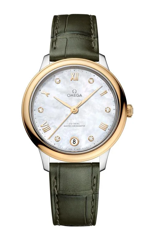 De Ville Prestige 34 Mm, Acciaio-Oro Giallo Su