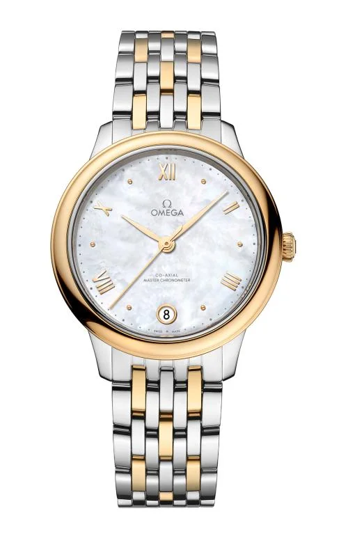 De Ville Prestige 34 Mm, Acciaio-Oro Giallo Su Acciaio-Oro