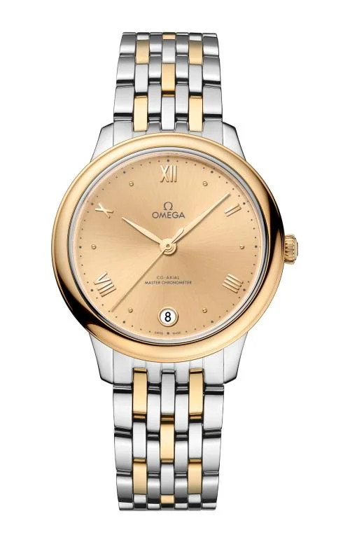 De Ville Prestige 34 Mm, Acciaio-Oro Giallo Su Acciaio-Oro