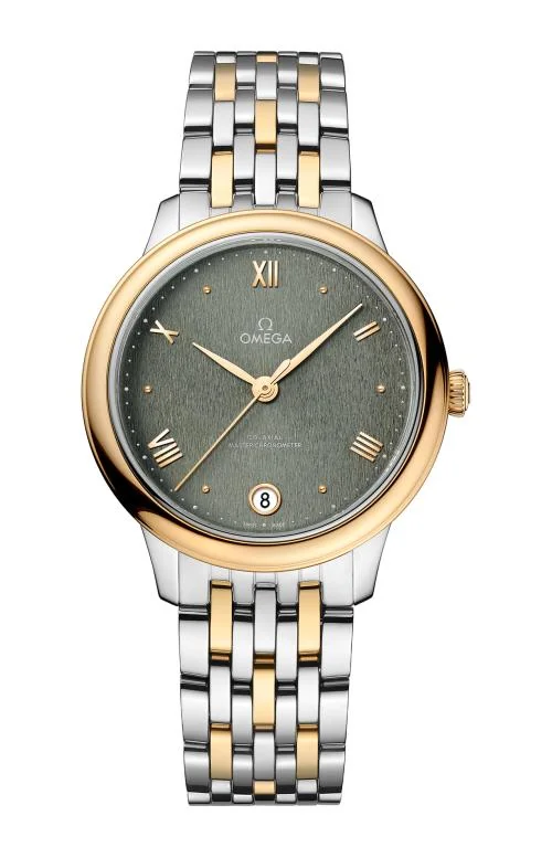 De Ville Prestige 34 Mm, Acciaio-Oro Giallo Su Acciaio-Oro