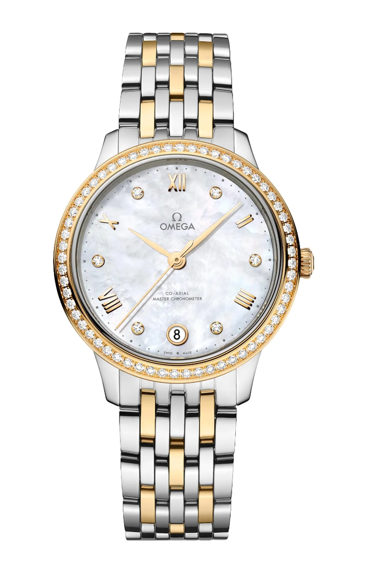 De Ville Prestige 34 Mm, Acciaio-Oro Giallo Su Acciaio‑Oro 1