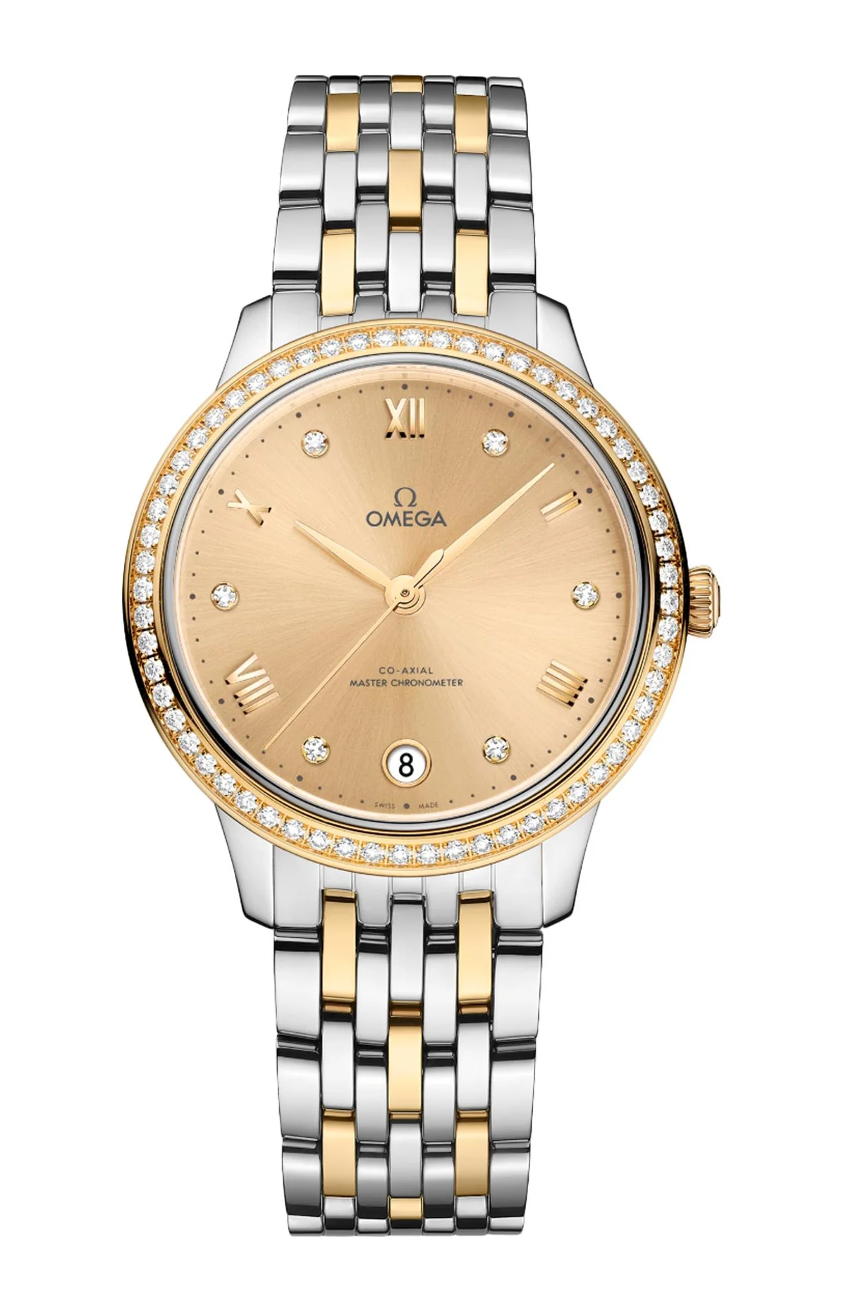 De Ville Prestige 34 Mm, Acciaio-Oro Giallo Su Acciaio‑Oro