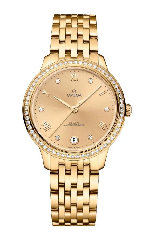 De Ville Prestige 34 Mm, Oro Giallo Su Oro