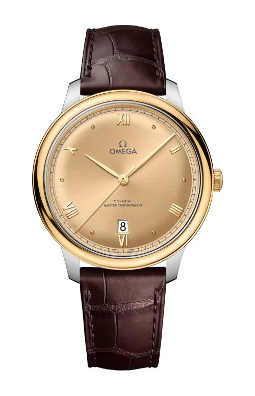 De Ville Prestige 40 Mm, Acciaio-Oro Giallo Su