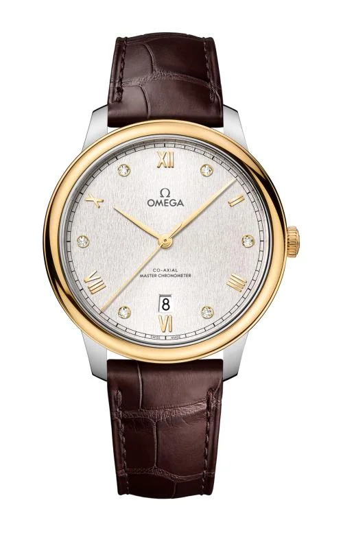 De Ville Prestige 40 Mm, Acciaio-Oro Giallo Su