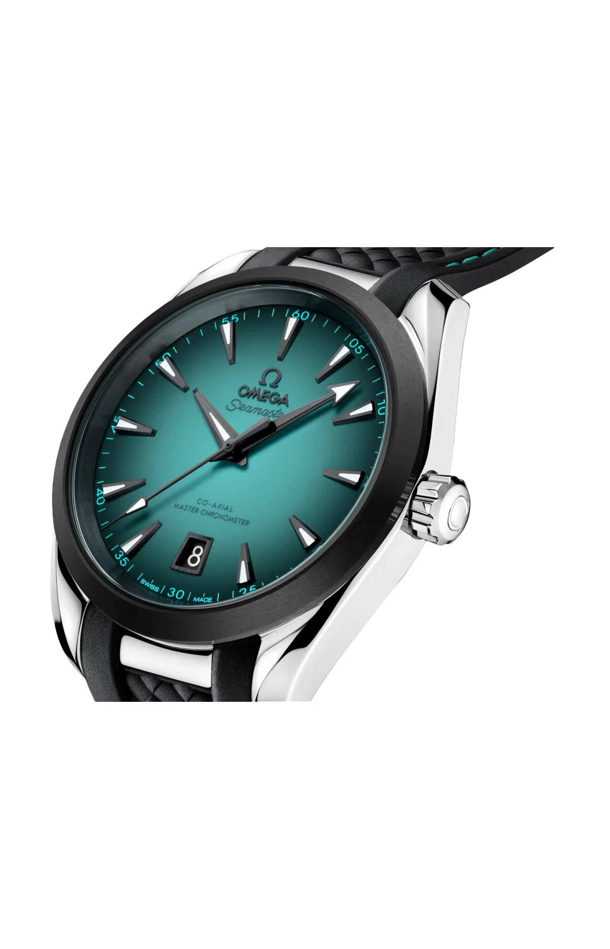 Seamaster Aqua Terra 150M 38 Mm, Acciaio Su Caucciù 3