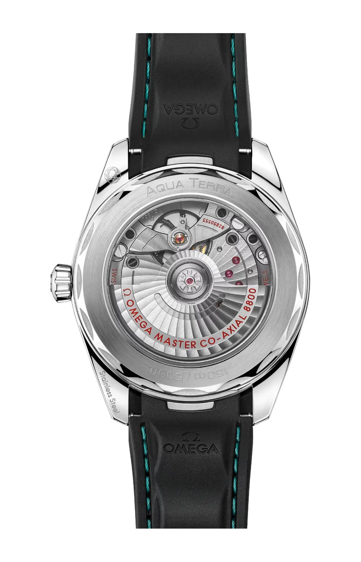 Seamaster Aqua Terra 150M 38 Mm, Acciaio Su Caucciù 2