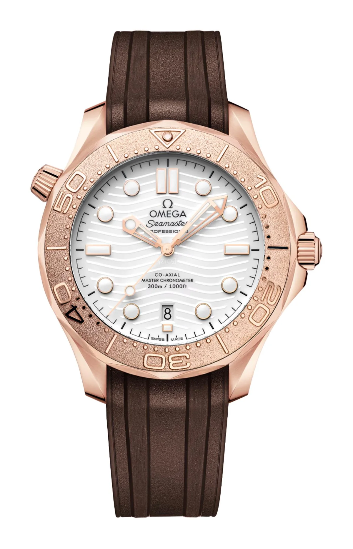 Seamaster Diver 300M 42 Mm, Oro Sedna™ Su Caucciù