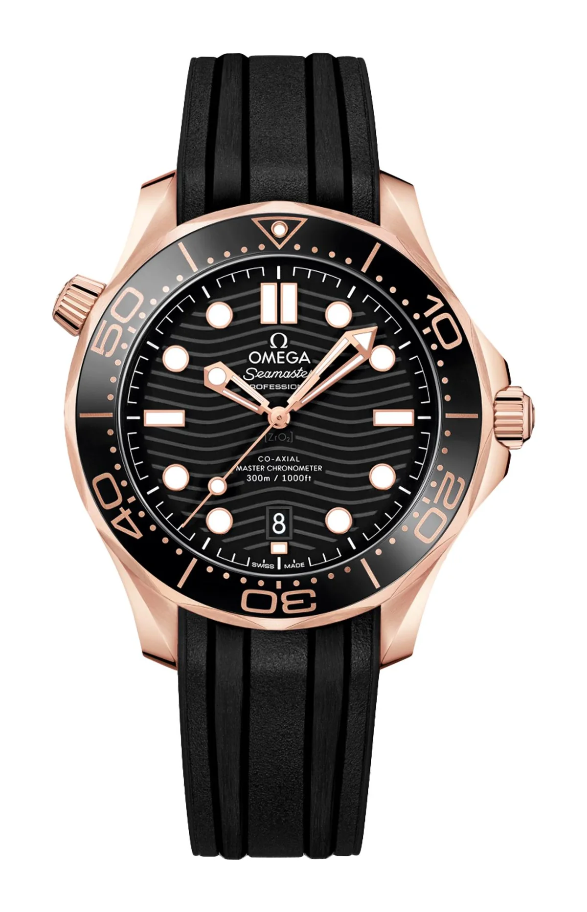 Seamaster Diver 300M 42 Mm, Oro Sedna™ Su Caucciù