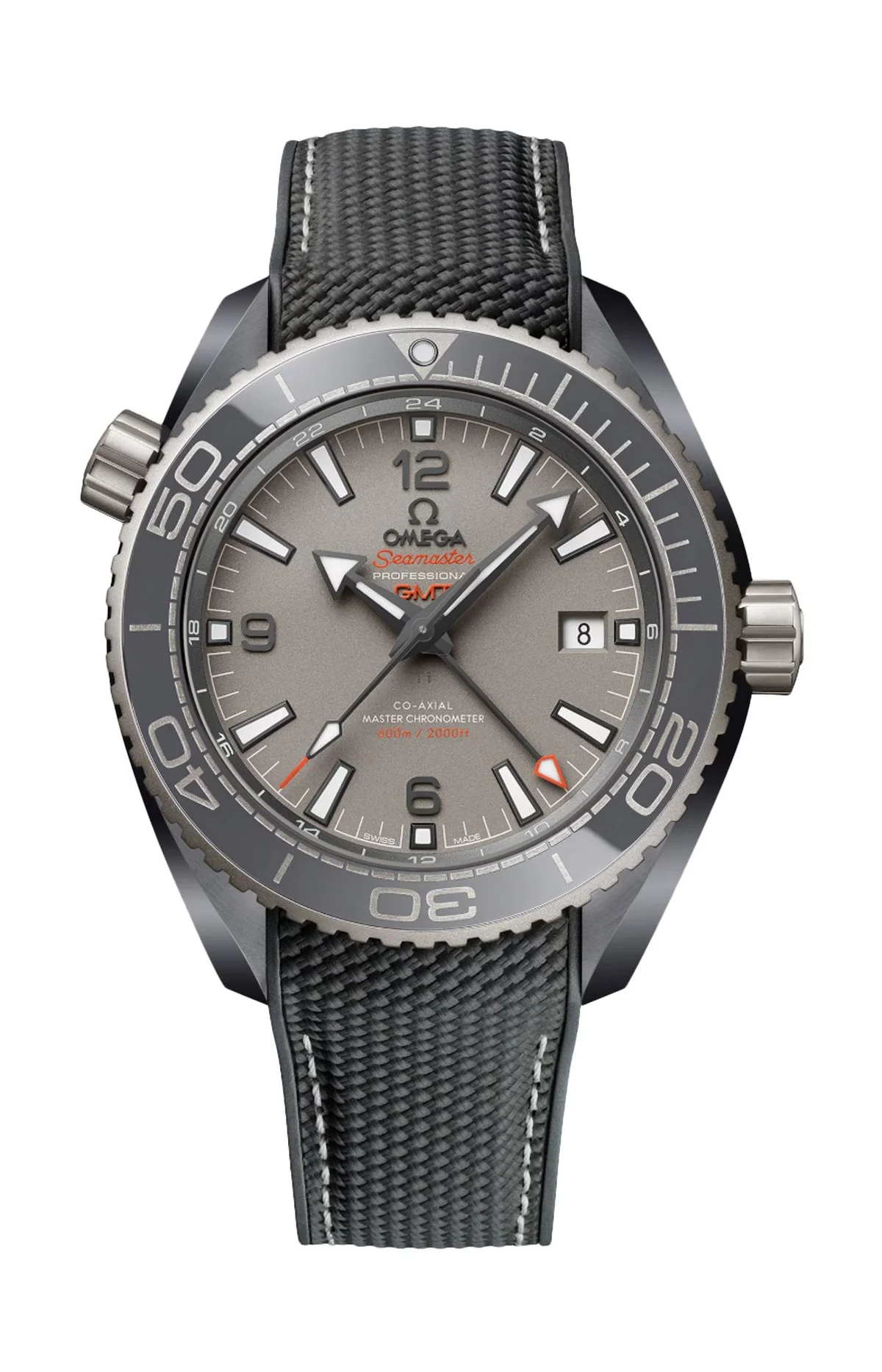 Seamaster Planet Ocean 600M 45,5 Mm, Ceramica Grigia Su Caucciù