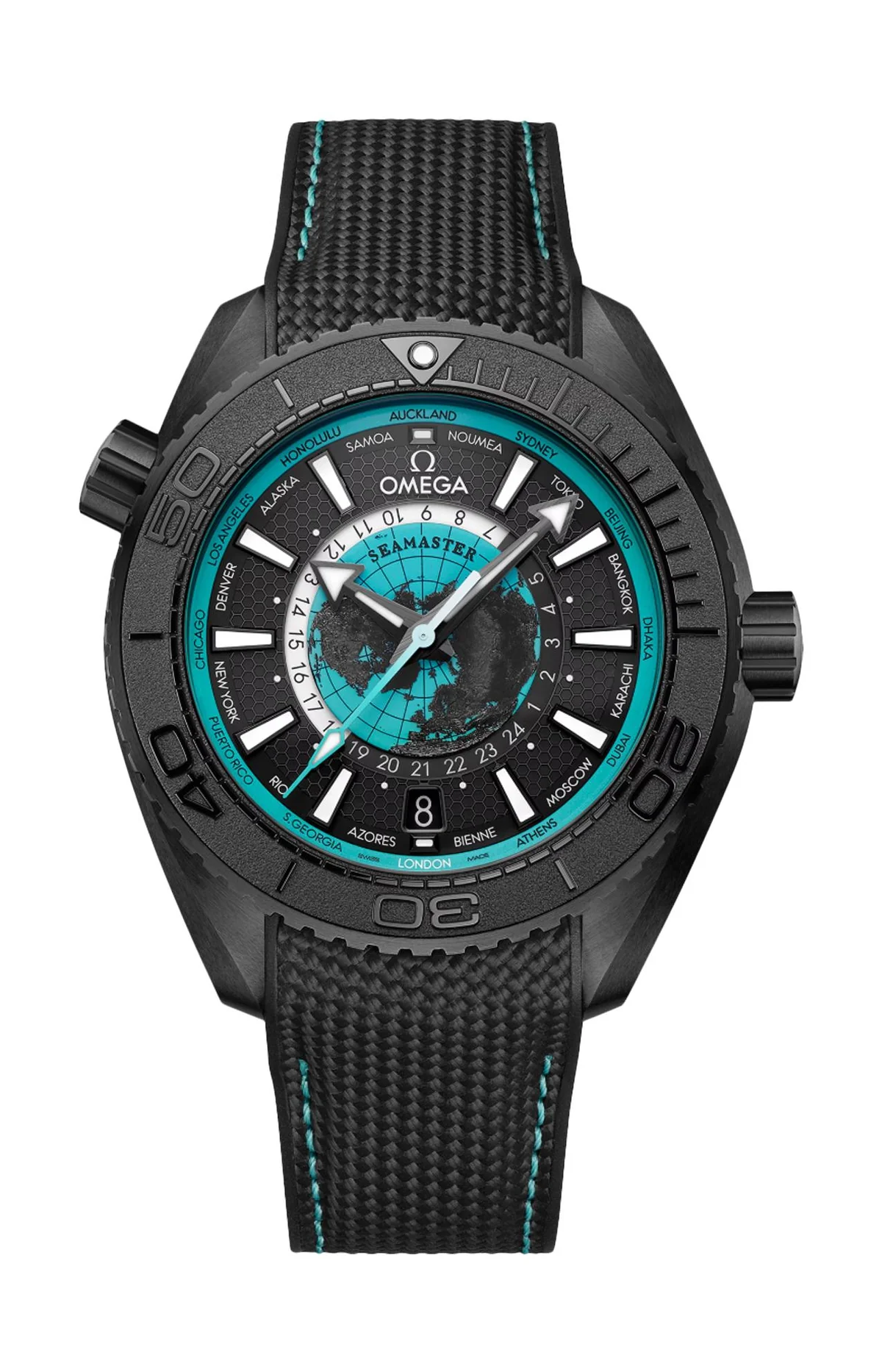 Seamaster Planet Ocean 600M 45,5 Mm, Ceramica Nera Su Caucciù