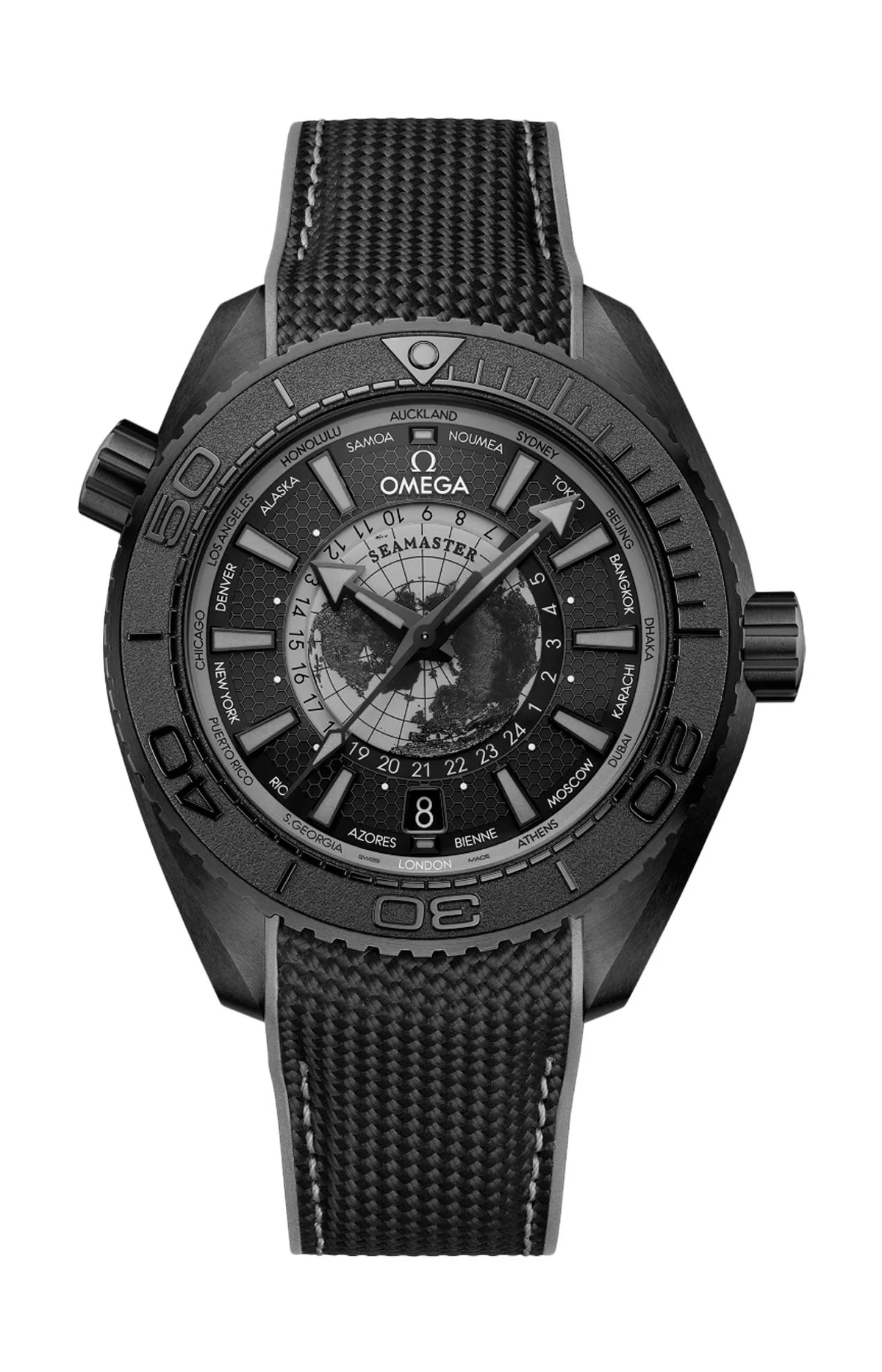 Seamaster Planet Ocean 600M 45,5 Mm, Ceramica Nera Su Caucciù