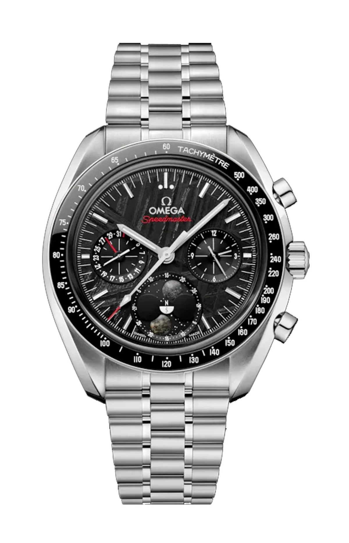 Speedmaster Fasi Lunari 43 Mm, Acciaio Su