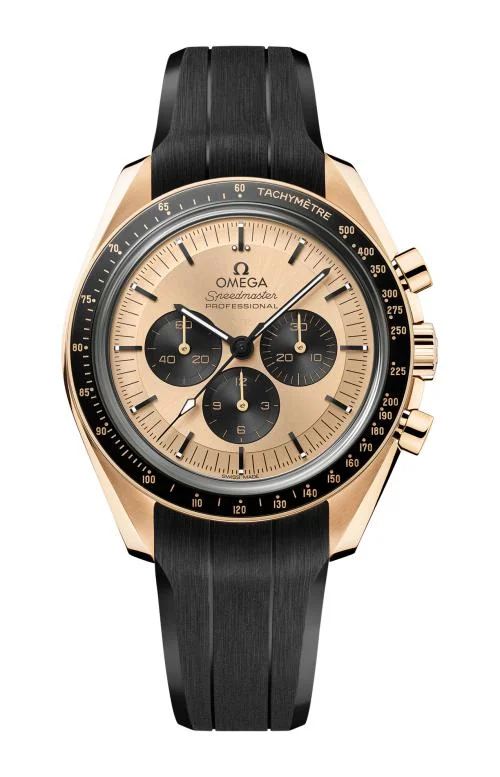 Speedmaster Moonwatch Professional 42 Mm, Oro Moonshine™ Su Caucciù