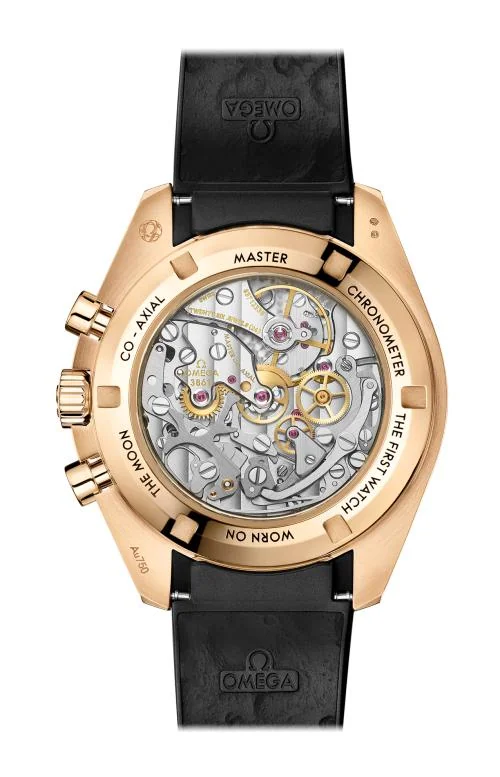 Speedmaster Moonwatch Professional 42 Mm, Oro Moonshine™ Su Caucciù 2