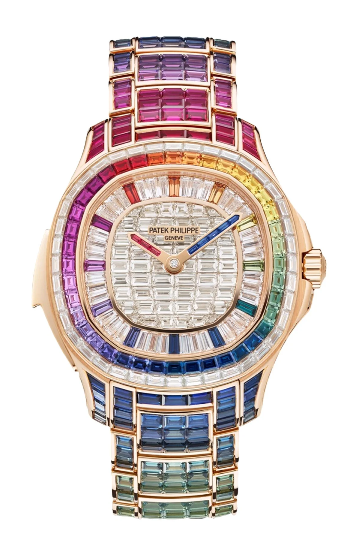 Aquanaut Luce "Rainbow", Ripetizione Minuti, Haute Joaillerie, Carica