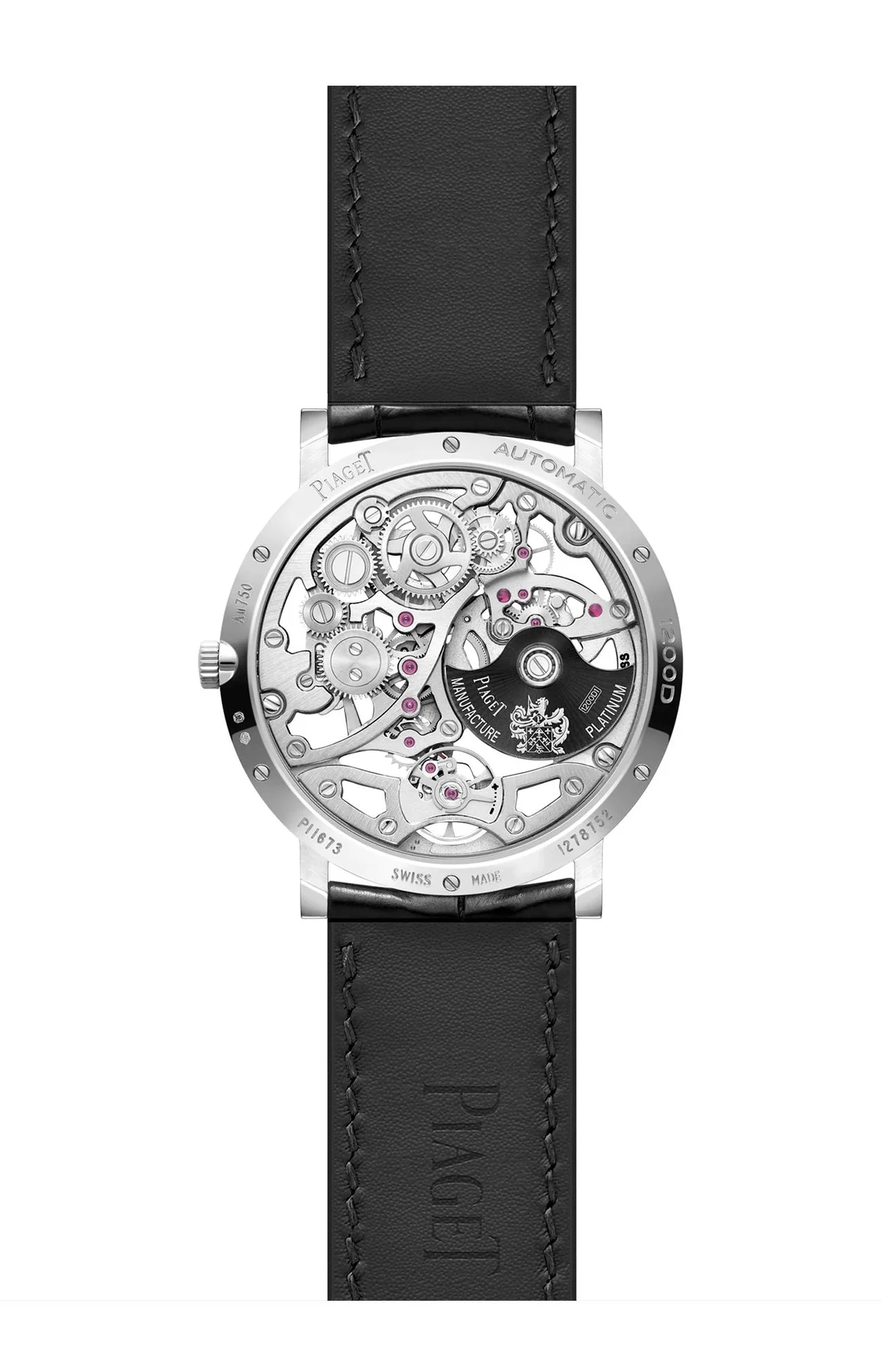 Altiplano Orologio Gioiello Skeleton Automatico Oro Bianco Diamanti Ultra-Thin 3
