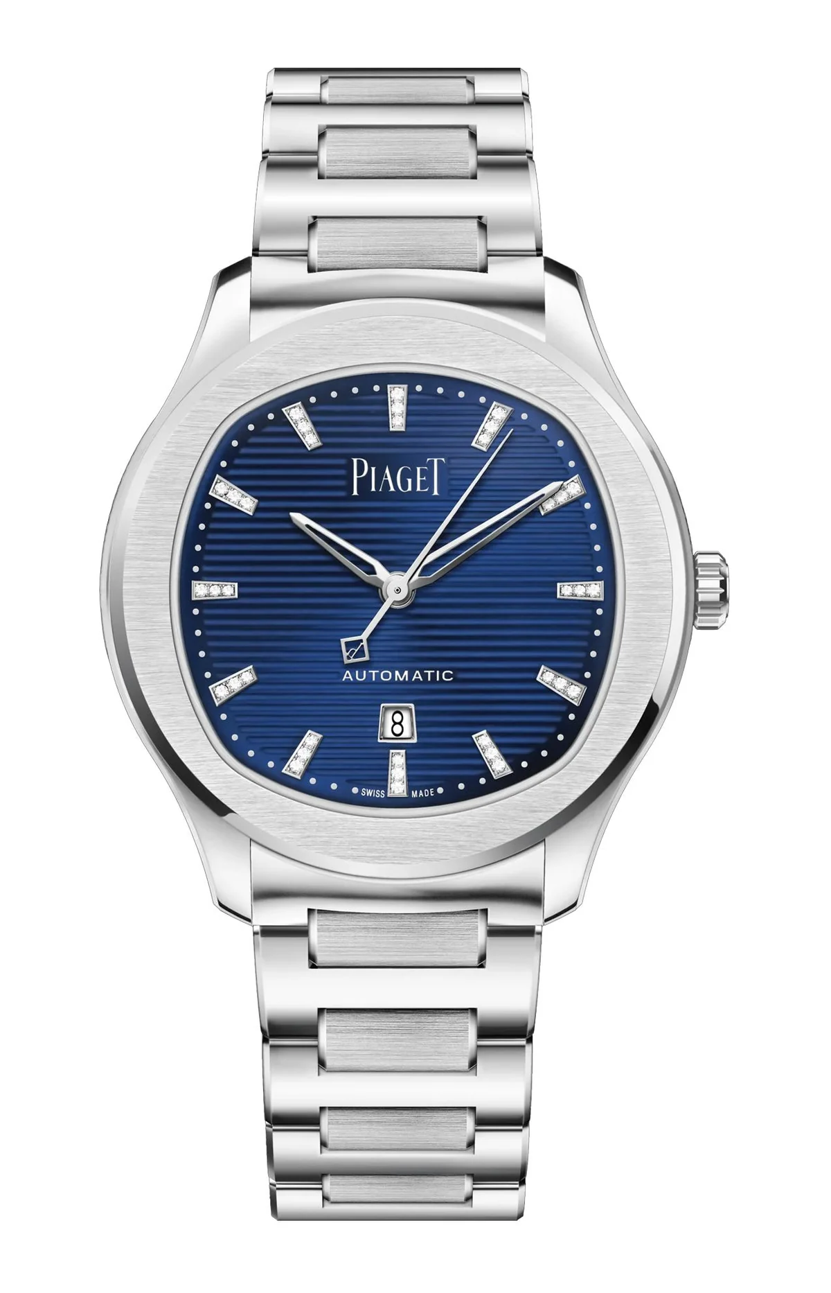 Piaget Polo Date Automatico Acciaio Diamanti