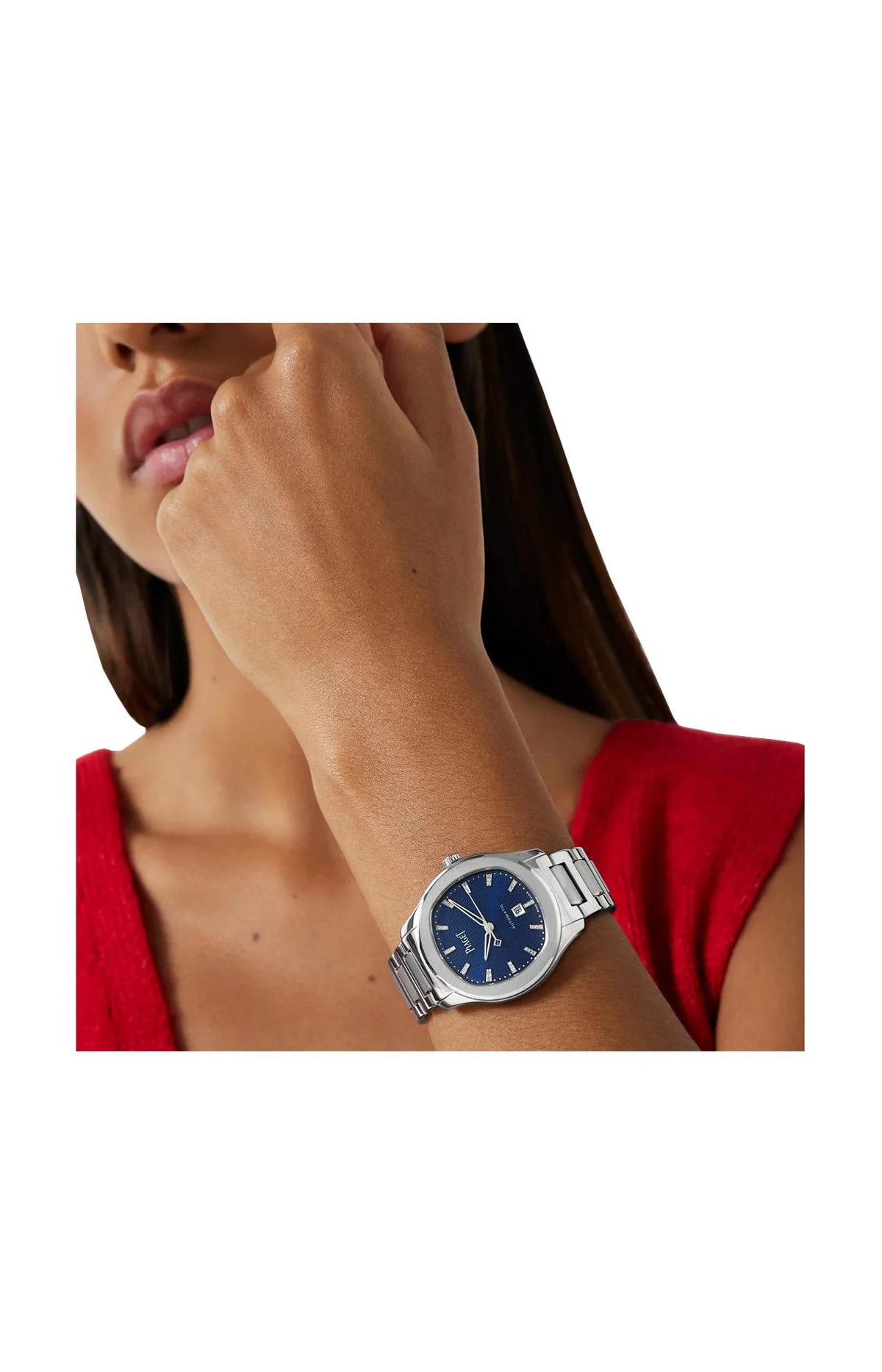 Piaget Polo Date Automatico Acciaio Diamanti 5