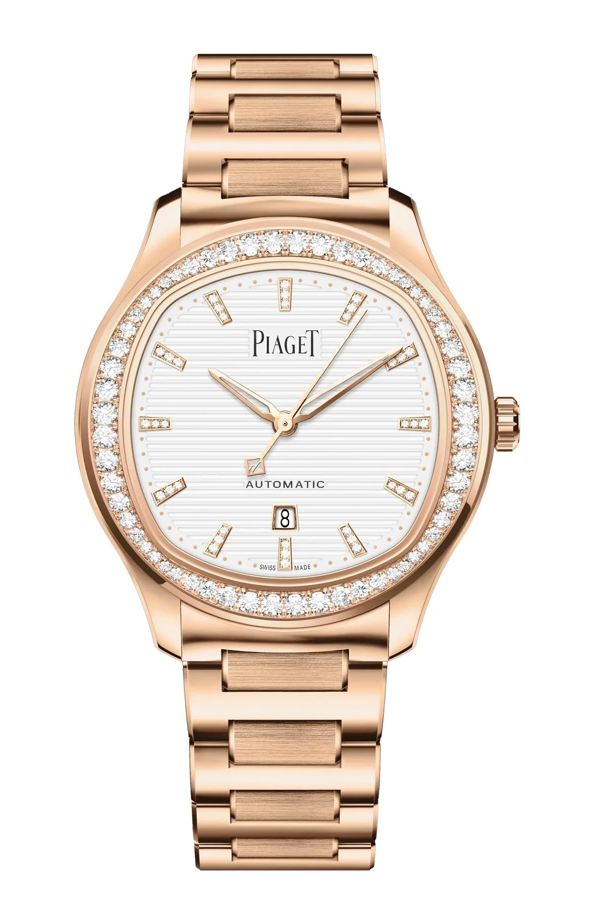 Piaget Polo Date Automatico Oro Rosa Diamanti