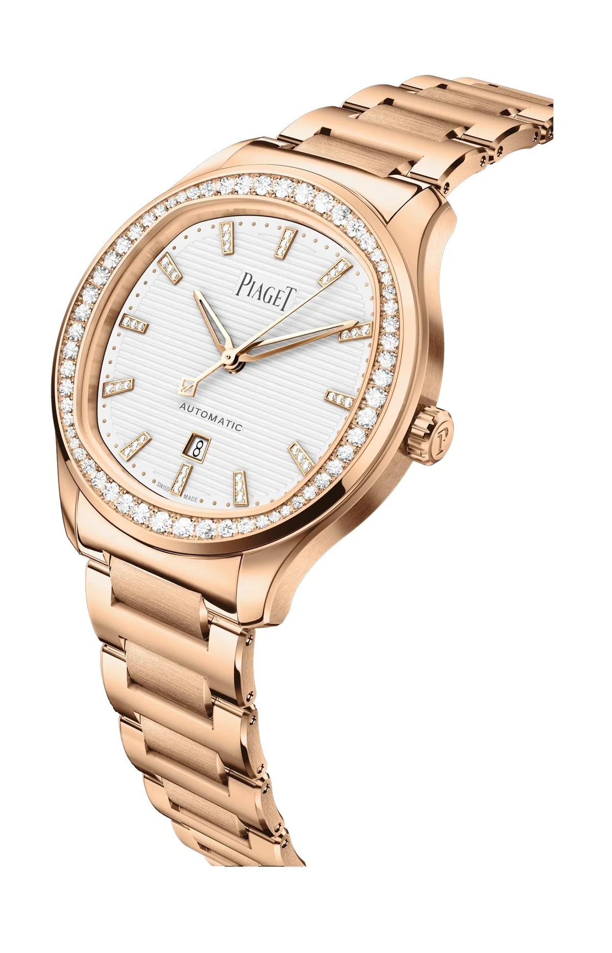 Piaget Polo Date Automatico Oro Rosa Diamanti 2
